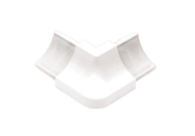 Dilex Hkw Outside Corner Plastic Pvc Tile Edging Trim - Bright White - 1" X 2"