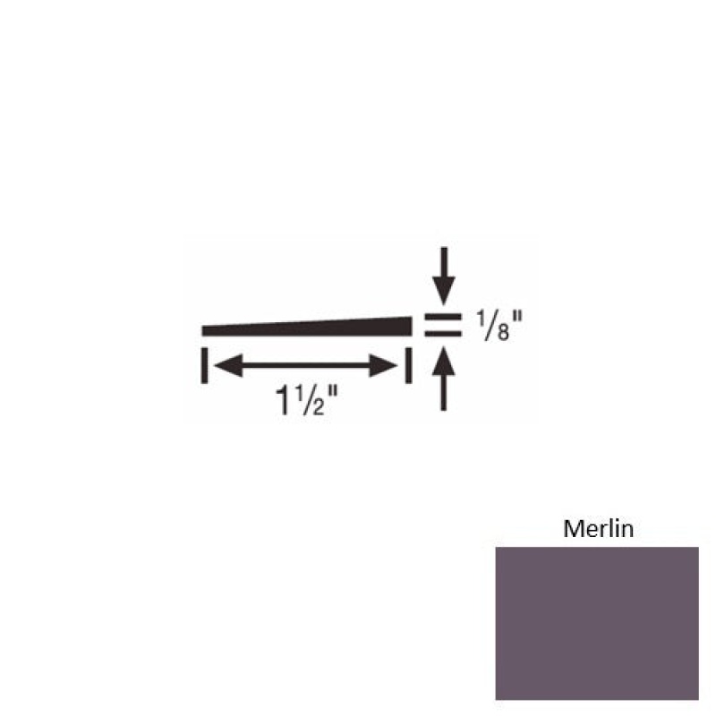 Solid 45 Merlin Rubber Reducer Strip