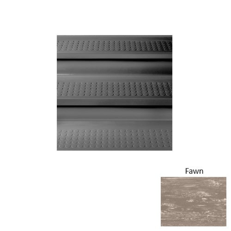 Marbleized 96 Fawn Textured Rubber Stair Tread With Riser
