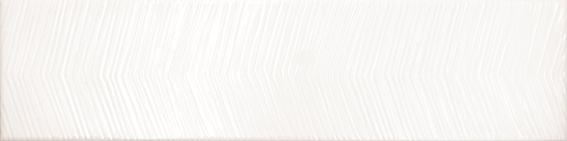 Albatross White Arrow Deco Ceramic Tile - Glossy - 3" X 12"