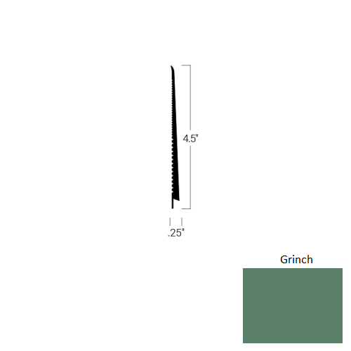 Johnsonite Grinch Tightlock Carpet Rubber Base - 4 1/2" X 75 Ft X 1/4" Straight Coil