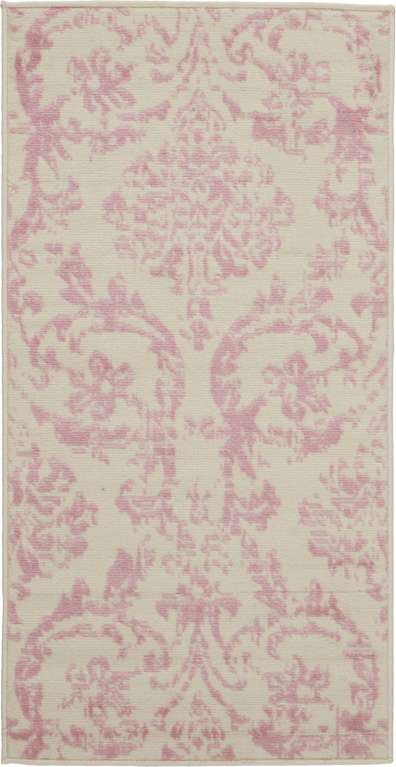 Jubilant Ivory / Pink Vintage Area Rug