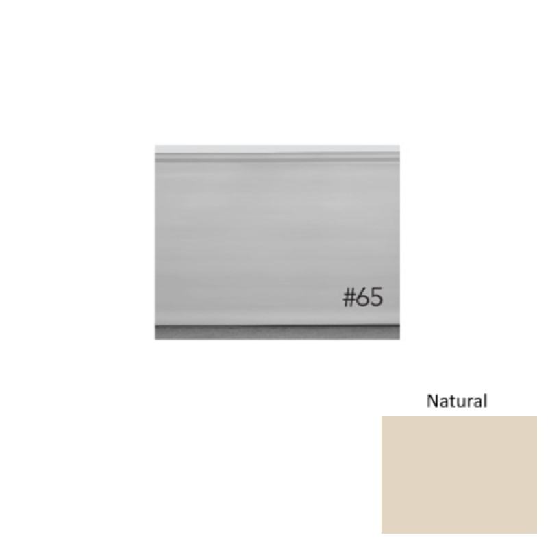 Pinnacle Plus #65 Vertical Natural Rubber Wall Base - 4 5/8" X 8 Ft