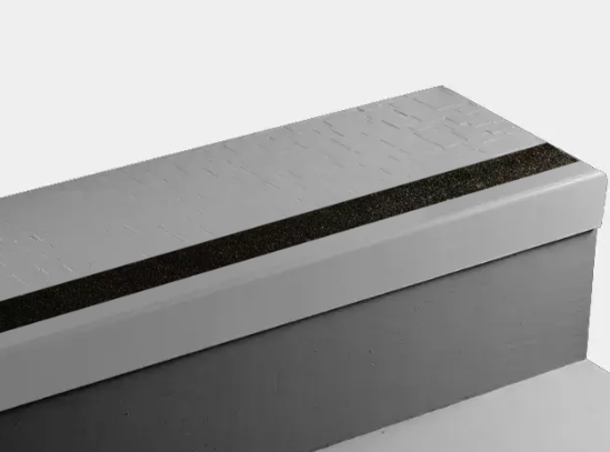 Johnsonite White Slipper Cubis Rubber Stair Tread