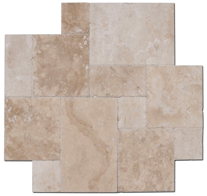 Classic Cross Cut Travertine Pattern - Honed - Various Sizes
