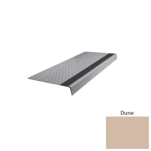 Flextones Dune Type 685 With Flush Ribbed / Smooth Insert Distinct Designs Rubber - 12" X 72" Stair Tread - Diamond Profile Design