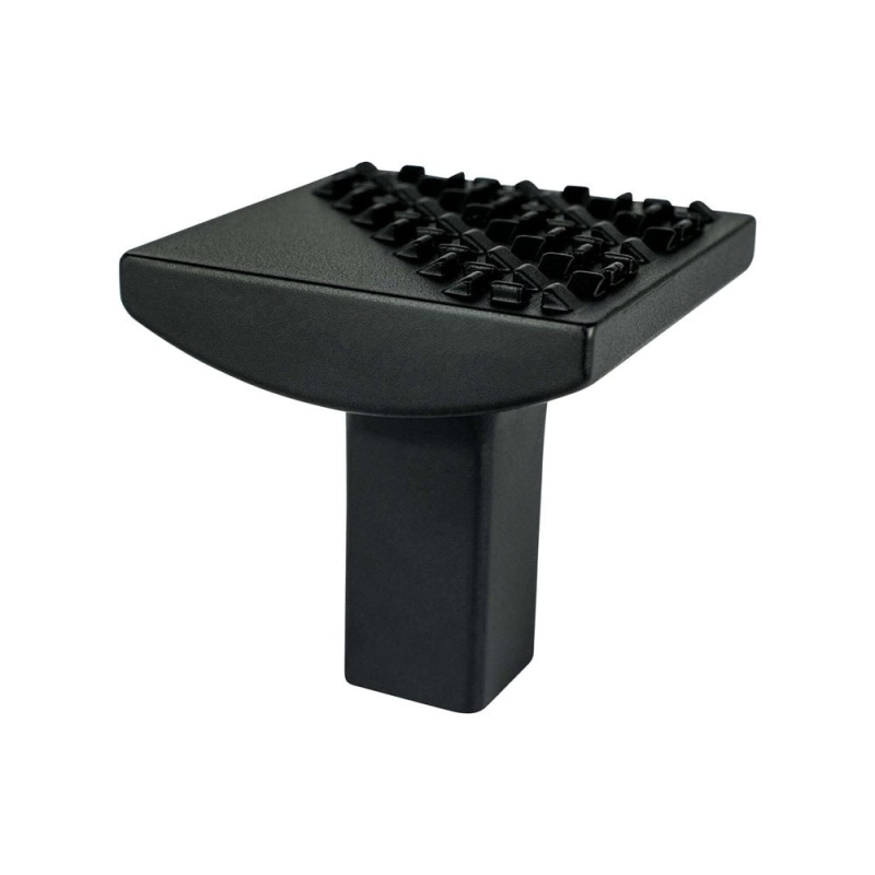 Berenson Roque Matte Black Zinc Cabinet Knob