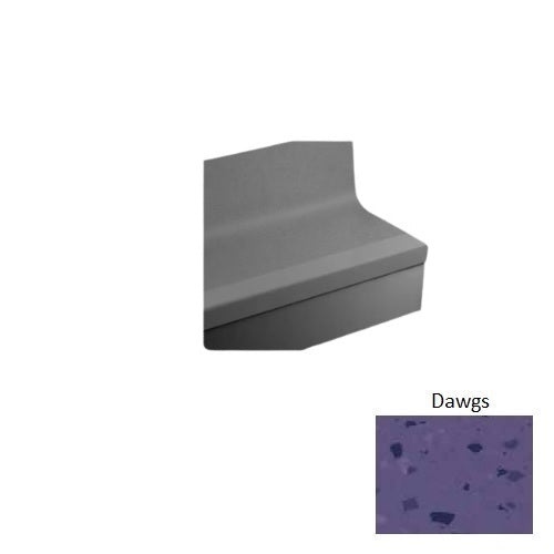 Johnsonite Dawgs Rice Paper Rubber Stair Tread with Riser