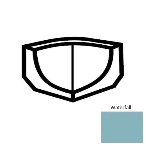 Keystones Unglazed Mosaic Waterfall Porcelain Trim