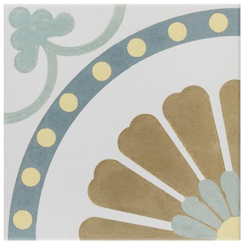 Revival Ring Ceramic Tile - Matte - 7 3/4" X 7 3/4"