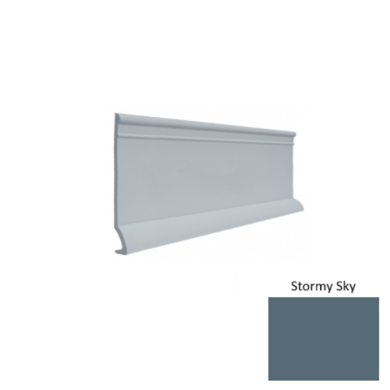 Contours #90 Intrigue Stormy Sky Rubber Profiled Wall Base - Satin