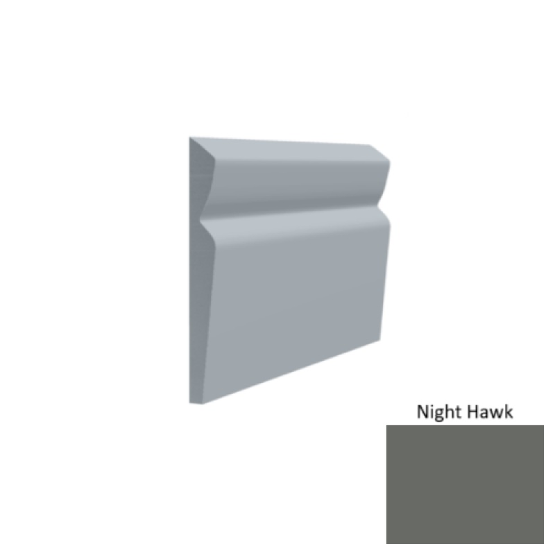 Contours #80 Divine Night Hawk Rubber Profiled Wall Base - Satin - 4 1/2" X 8 Ft
