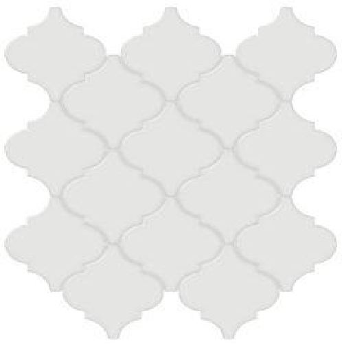 Soho Bevel Vintage Grey Ceramic Mosaic - Arabesque - Glossy