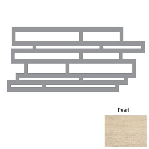 Materia 3D Pearl Porcelain Mosaic - Linear - Honed