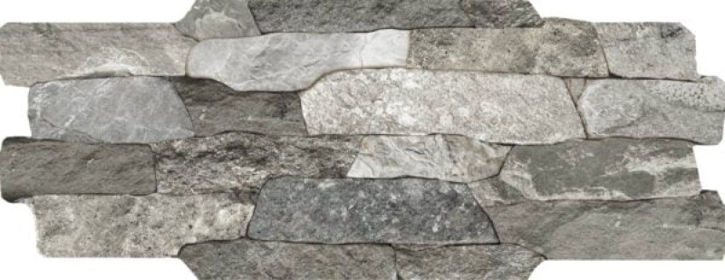 Breccia Grigio Porcelain Veneer - Glazed - 6" x 16"
