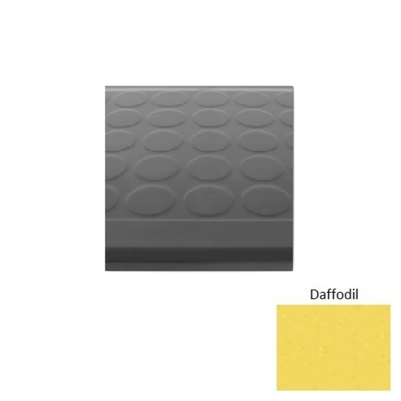 Symmetry 92 Daffodil Low Profile Raised Circular Rubber (Sq) Stair Tread - Textured