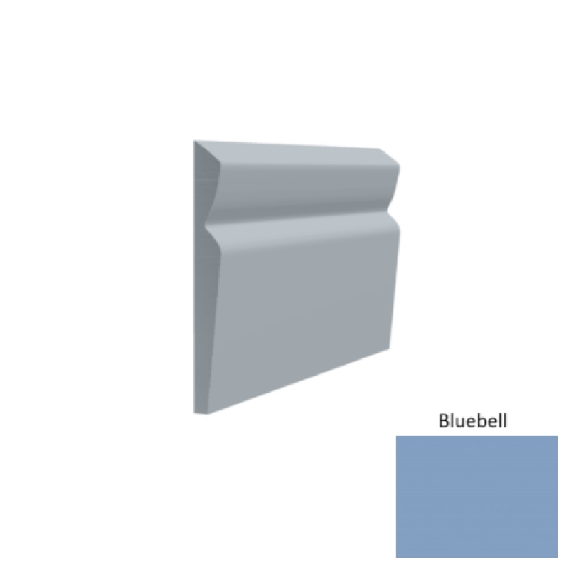 Contours #80 Divine Bluebell Rubber Profiled Wall Base - Satin - 4 1/2" X 8 Ft