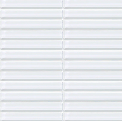 Color Wave Classic Colors Ice White Glass Mosaic Tile