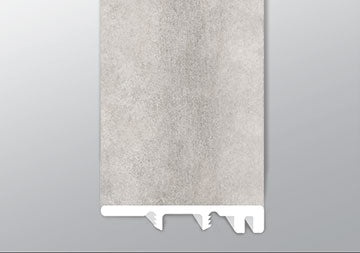 Trecento Mountains Gray Luxury Vinyl End Cap Trim