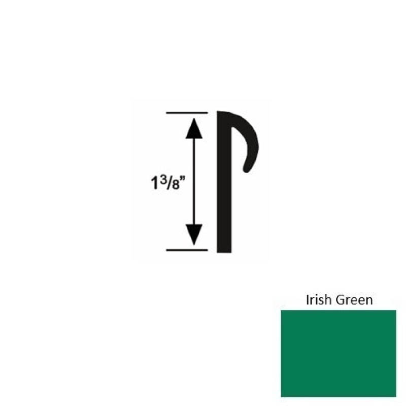 Roppe Solid 28 Irish Green Rubber Carpet Cove Cap Round