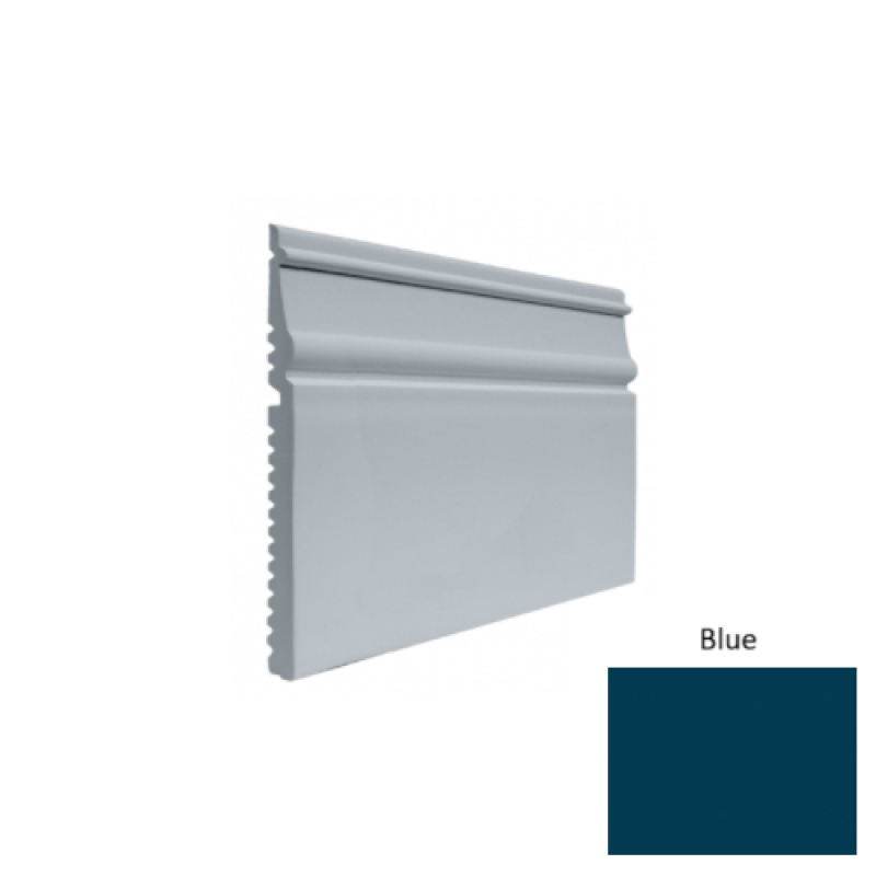 Contours #55 Nobility Blue Rubber Profiled Wall Base - Satin - 5 1/2" X 8 Ft