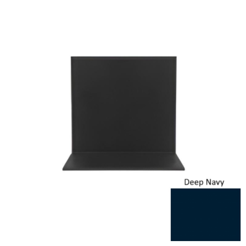 Pinnacle Deep Navy Rubber Sanitary Toe Wall Base - 4" X 48"