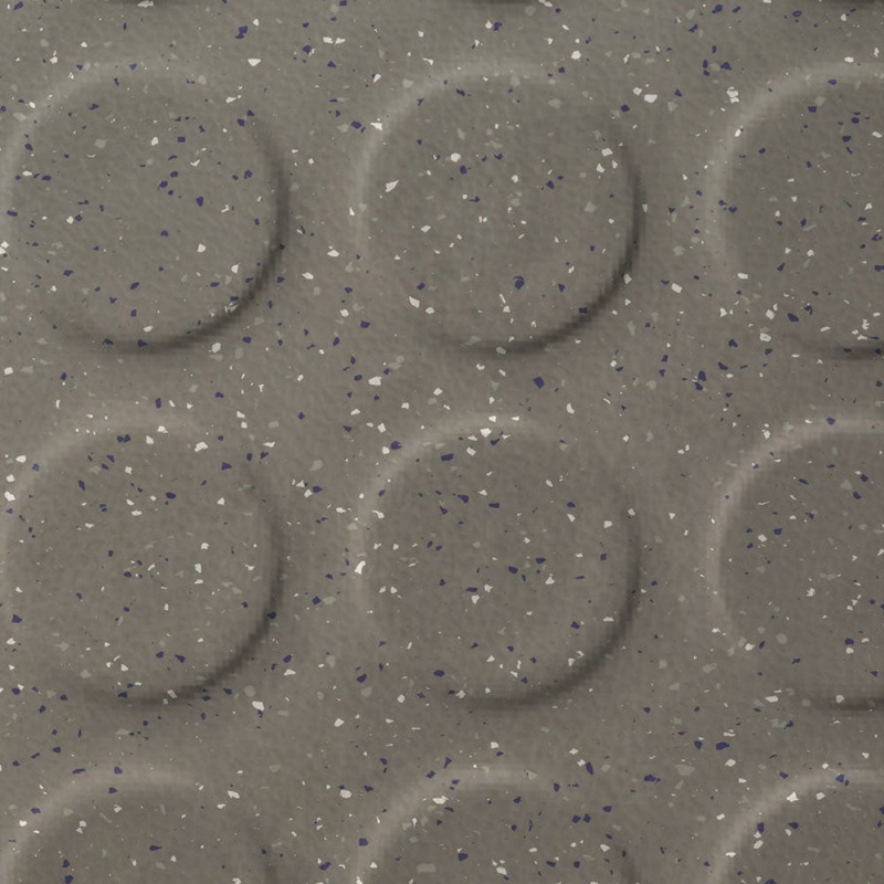 Johnsonite Husk Raise Round Color Splash Speckled Rubber Tile