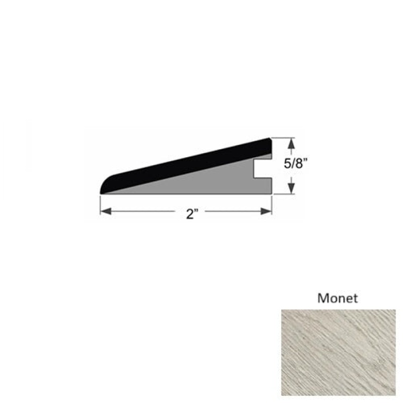 Tableau Monet Hardwood Moulding / Trim - 2" X 86" Ramp Reducer - Urethane