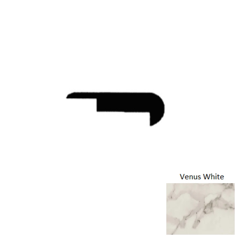 The Solar Granite Venus White 94" Stair Nose Trim