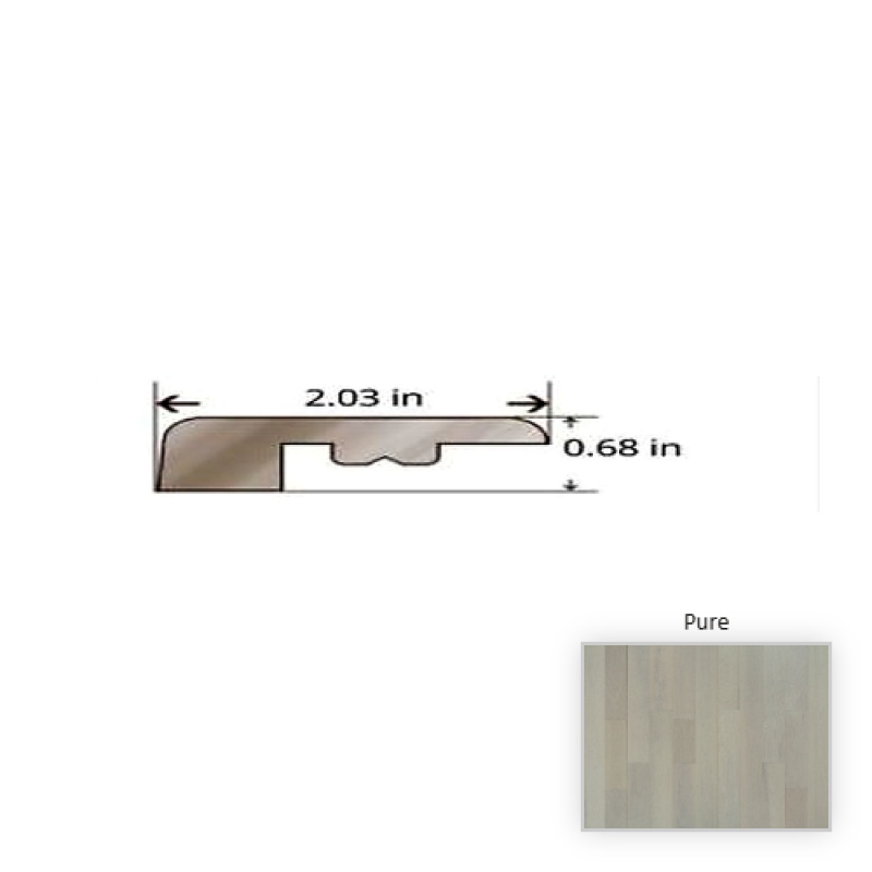 Serenity Oak Pure Hardwood Moulding / Trim - 84.25" Threshold - Truemark Glaze Tek