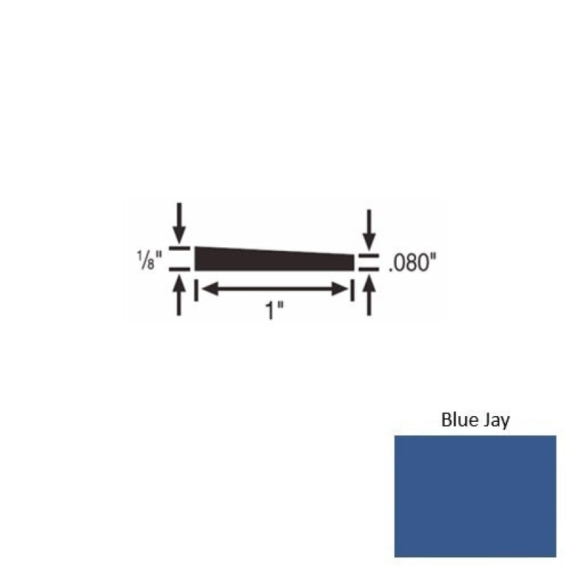 Solid 59 Blue Jay Rubber Reducer Strip