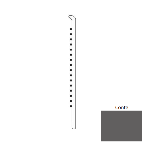 Conte Rubber Moulding / Trim 4" Straight Wall Base