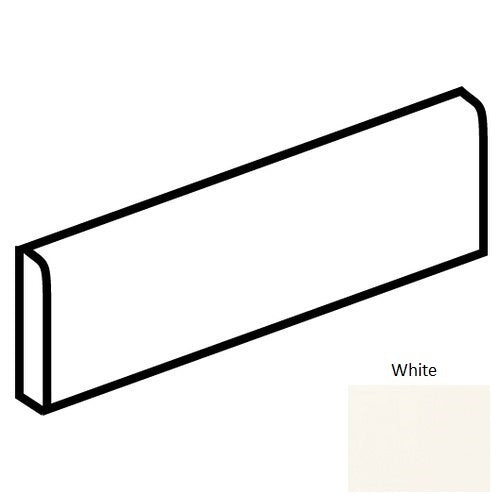 Color Wheel Classic White Ceramic Wall Trim