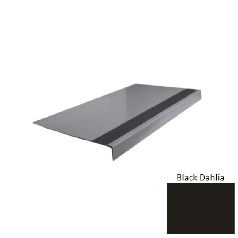 Flextones Black Dahlia Type 170 Distinct Designs Rubber - 12 1/4" X 72" Stair Tread - Smooth