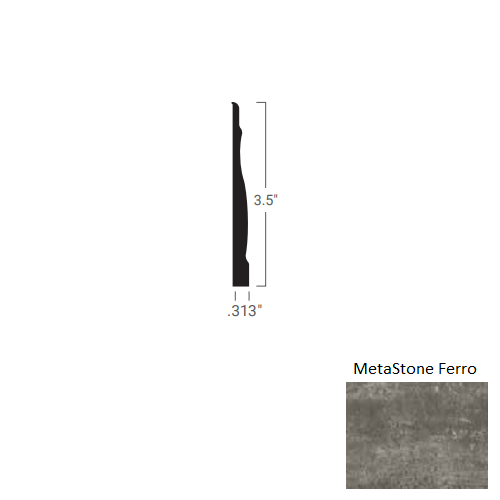 Johnsonite Metastone Ferro Masquerade Rubber Wall Base