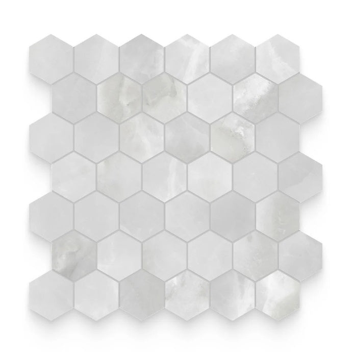 Broadway Onyx Crystallo Porcelain Mosaic - 2" Hexagon