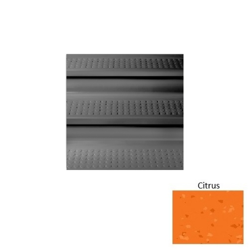Symmetry 96 Citrus Vantage With Riser Rubber (Sq) Stair Tread - Textured