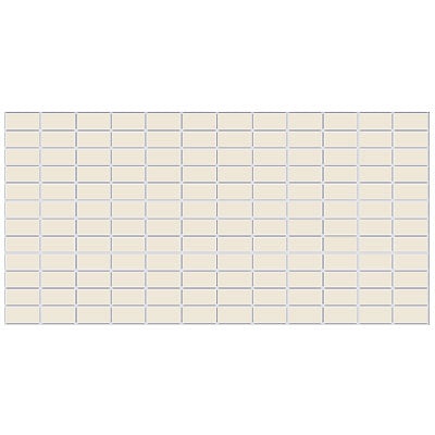 Unglazed Mosaics Almond Porcelain Mosaic