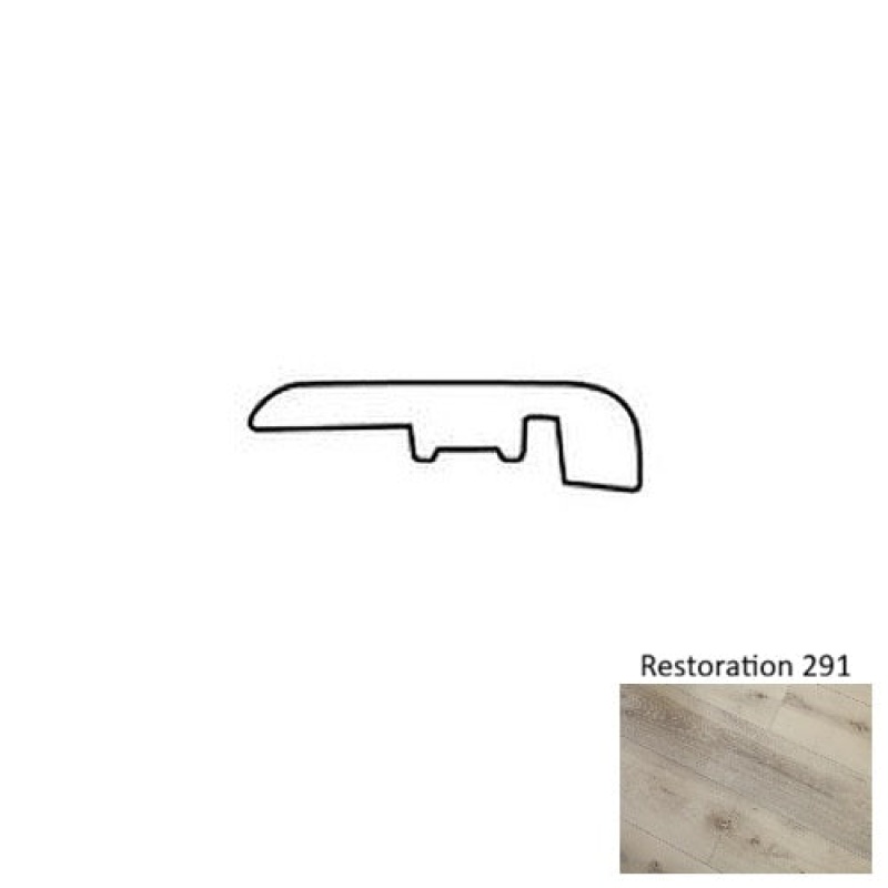 Restoration 291 Luxury Vinyl Moulding / Trim - 1 3/8" X 94" End Cap - Urethane