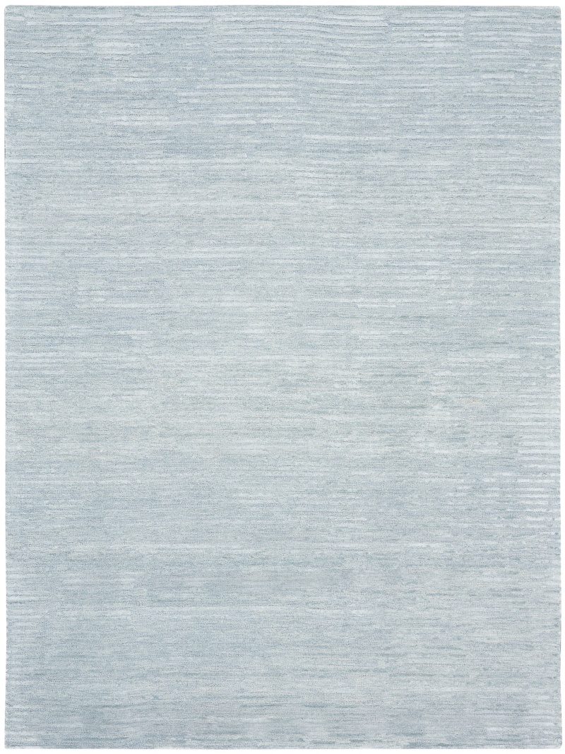 Calvin Klein Linear Light Blue Wool Blend Area Rug