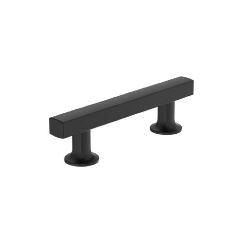 Everett Zinc Bar Cabinet Pull - Matte Black