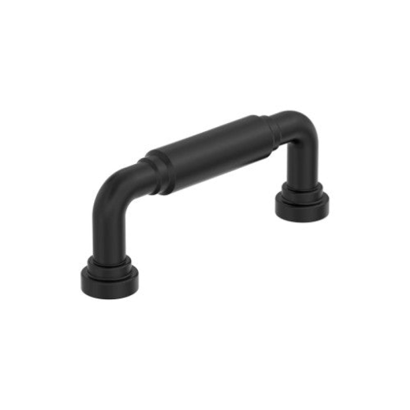 Coble Zinc Arch Cabinet Pull - Matte Black