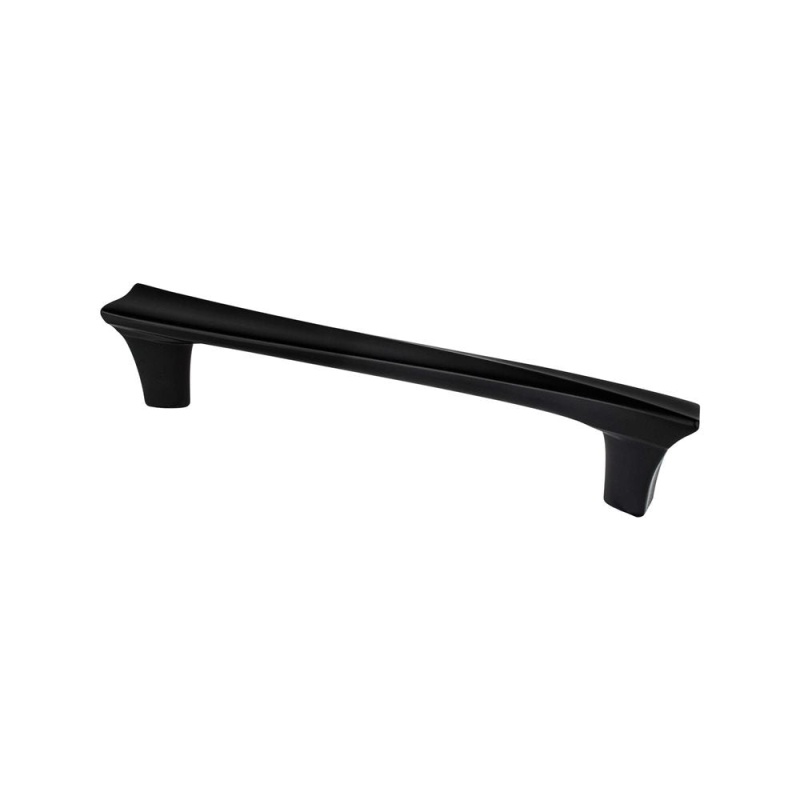 Berenson Fluidic Black Cabinet Pull