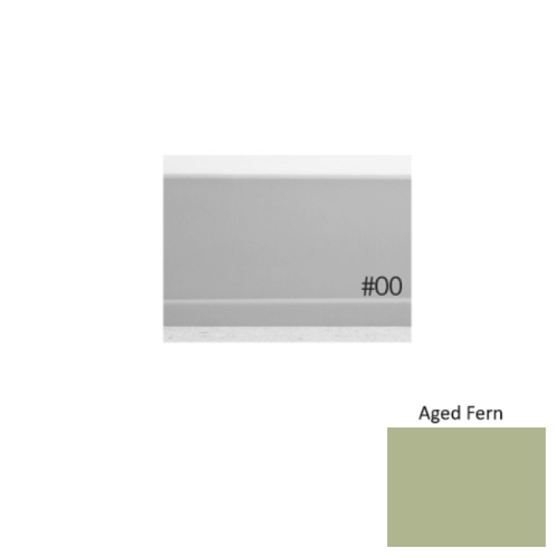 Pinnacle Plus #00 Simplicity Aged Fern Rubber Coil Wall Base - 4" X 60 Ft