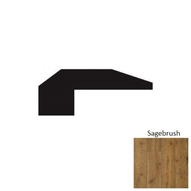 Taverne Sagebrush Hardwood Moulding / Trim - 2" X 90" Threshold - Wire Brushed