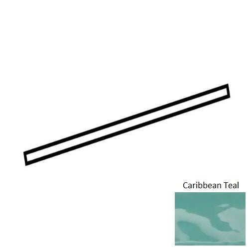 Costa Clara Caribbean Teal Ceramic Wall Trim