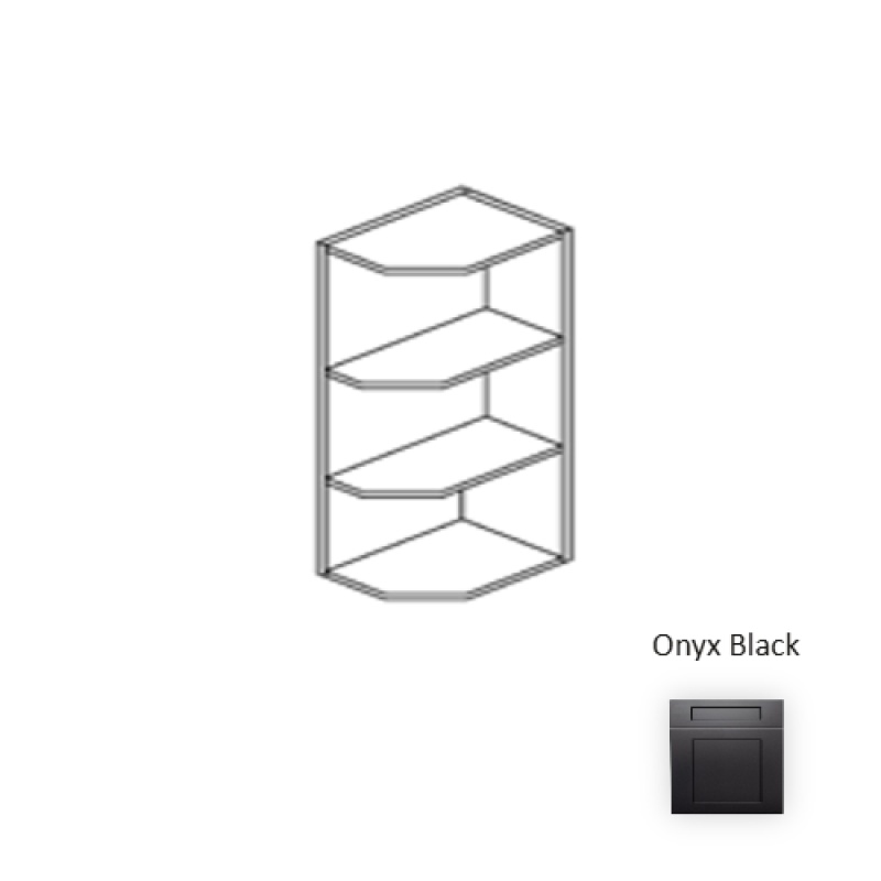 Framed Shaker Signature Onyx Black Wall Cabinet