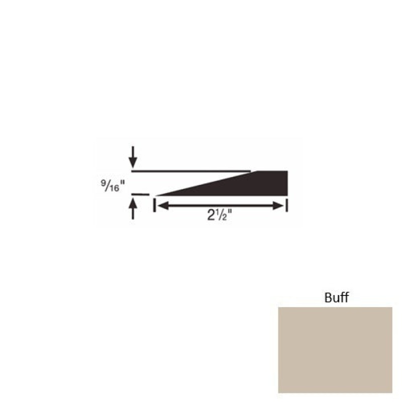 Solid 49 Buff Rubber Transitional Reducer