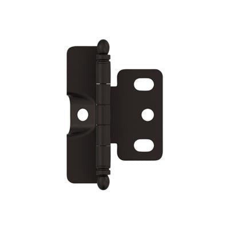 Oil Rubbed Bronze Steel Face Frame Free Swing Cabinet Hinge - Full Inset - Oil Rubbed Bronze