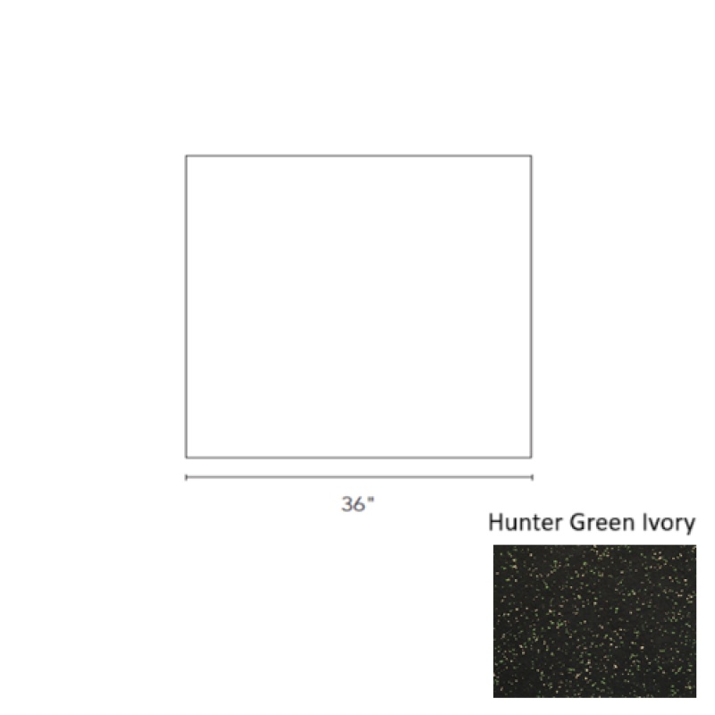Hunter Green / Ivory Recoil Fitness Flooring Tile